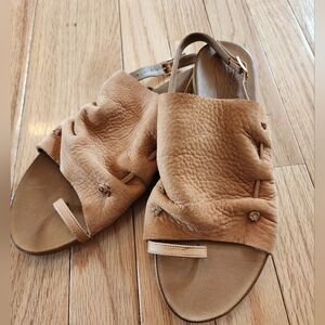 Miz Mooz Tan Leather Sandals